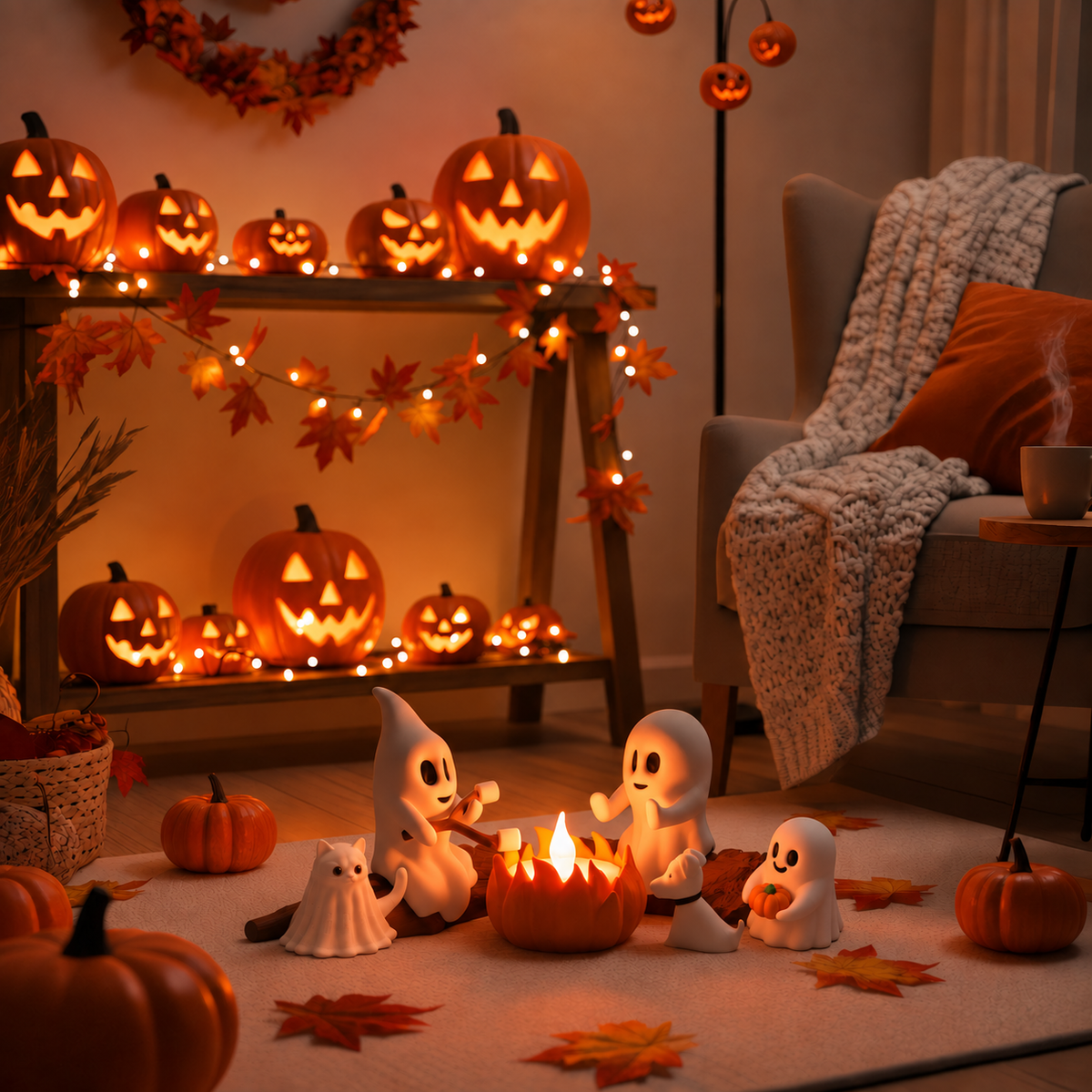 Halloween tafeldecoratie voor een feestje of etentje