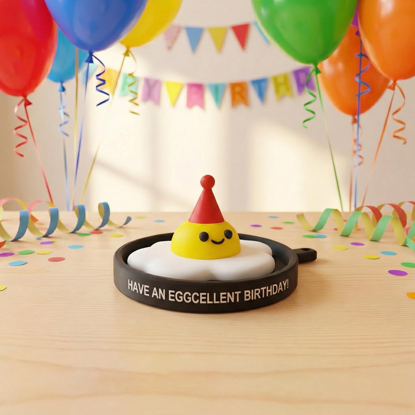 Grappig Verjaardagscadeau Spiegelei Eggcellent Birthday Cadeau voor Vriendin Bureau Decoratie