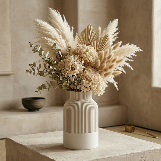 Japandi Vaas Droogbloemen 22 cm