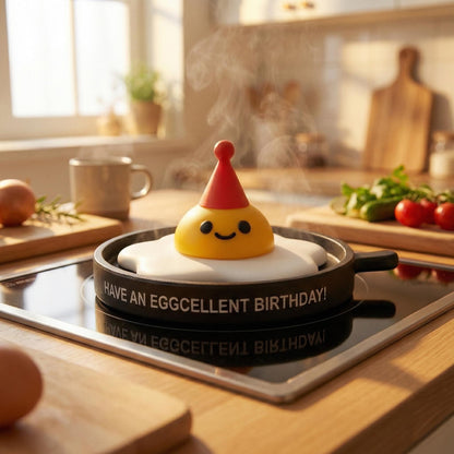 Grappig Verjaardagscadeau Spiegelei Eggcellent Birthday Cadeau voor Vriendin Bureau Decoratie
