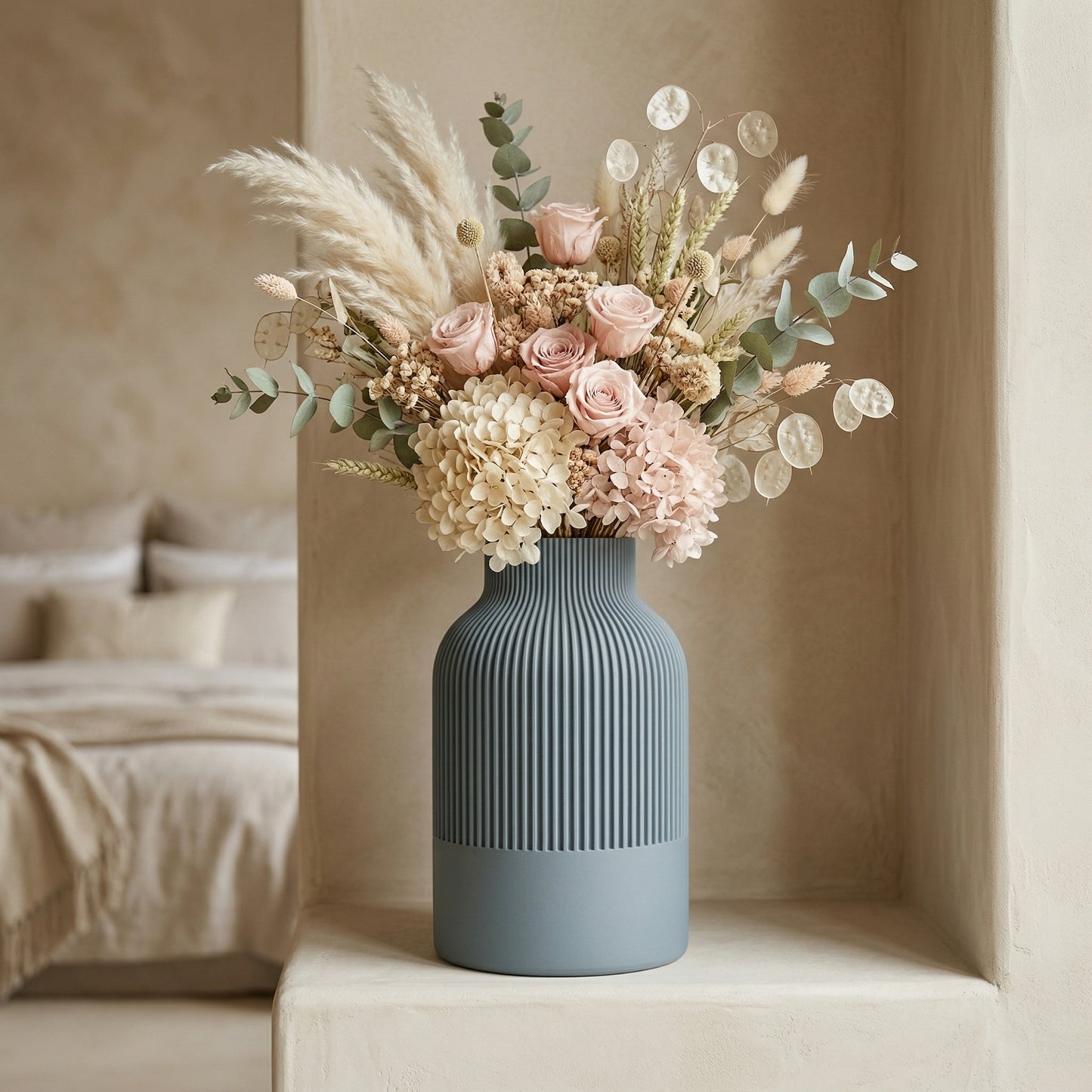 Japandi Vaas Droogbloemen 22 cm