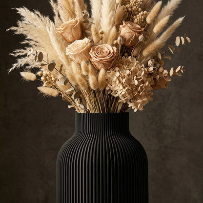 Japandi Vaas Droogbloemen 22 cm