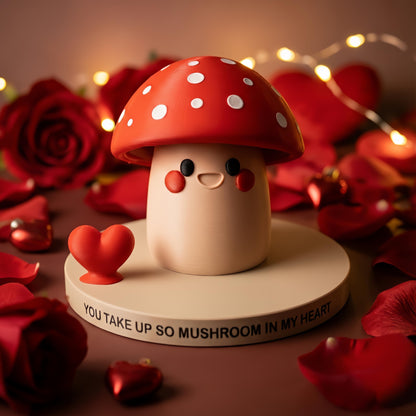 Cadeau voor Haar & Beste Vriendin - Paddenstoel Decoratie als Gelukscadeau - Valentijnscadeau Vrouw - Woondecoratie en Bureau Accessoires