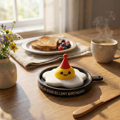 Grappig Verjaardagscadeau Spiegelei Eggcellent Birthday Cadeau voor Vriendin Bureau Decoratie