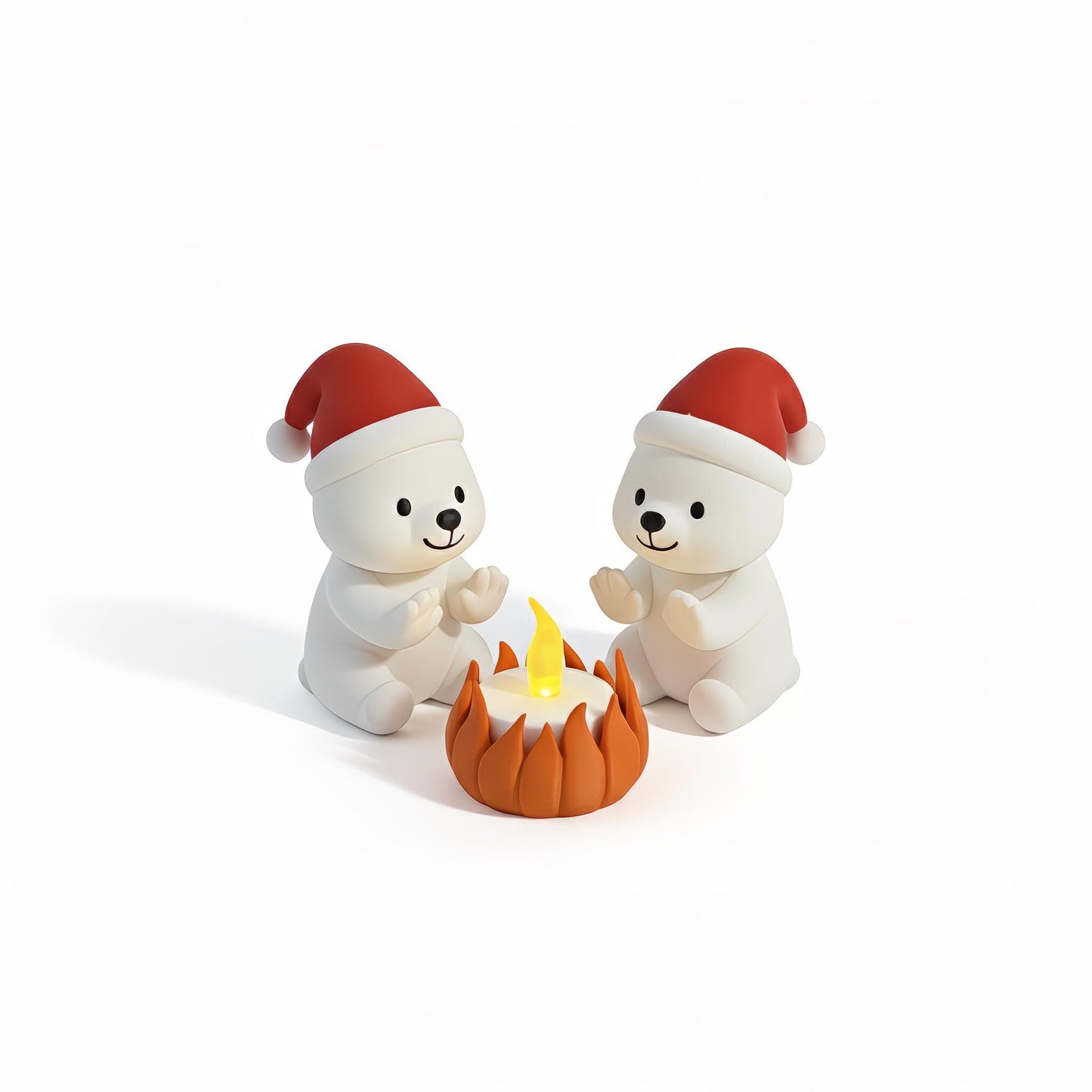 IJsbeer kerstdecoratie met LED – winter dierenfiguur – schattige kerst tafeldecoratie – mini kerstscène kerstdorp – origineel kerstcadeau