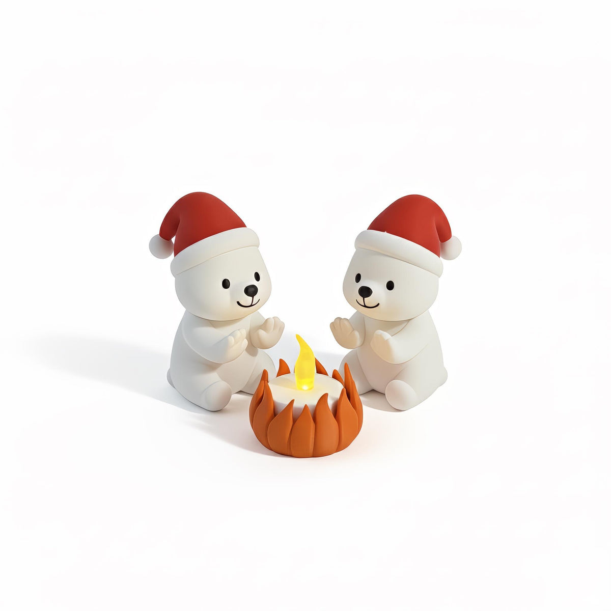 Winter IJsbeer LED decoratie – mini kerstscene voor vensterbank of dressoir