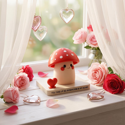 Cadeau voor Haar & Beste Vriendin - Paddenstoel Decoratie als Gelukscadeau - Valentijnscadeau Vrouw - Woondecoratie en Bureau Accessoires