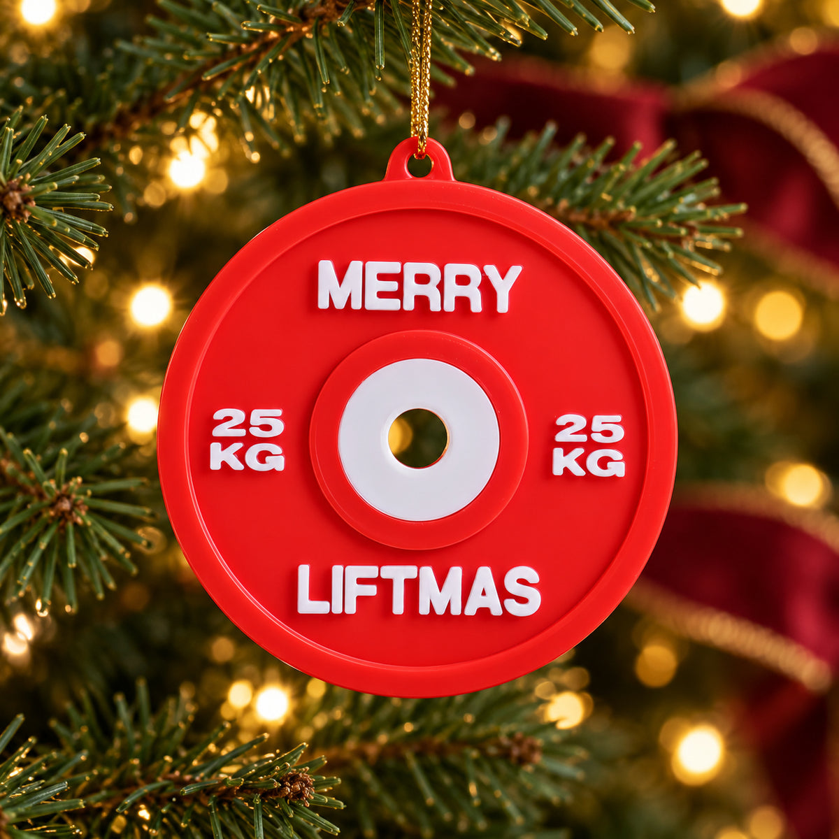 Fitness Kerstballen – set van 4 gewichtschijven